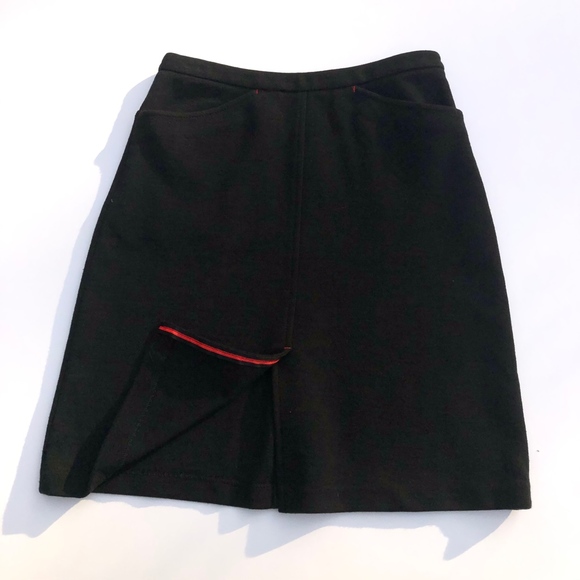 Ann Taylor Black Pencil Skirt Size 2P - Picture 3 of 5